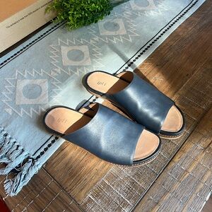Navy blue sandals